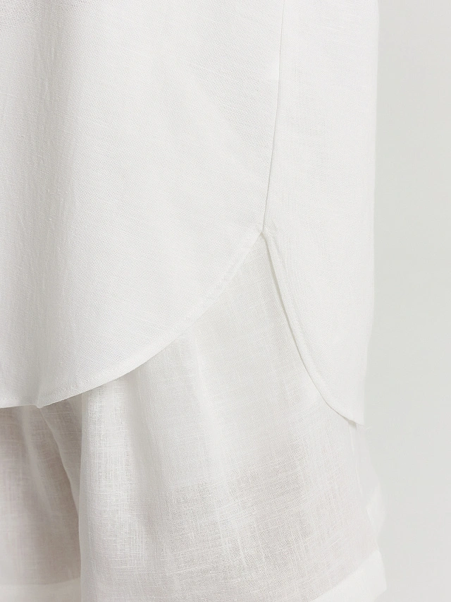 Рубашка женская белая - 7