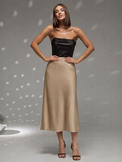 картинка Юбка женская бежевая  от магазина стильной одежды Mark Formelle