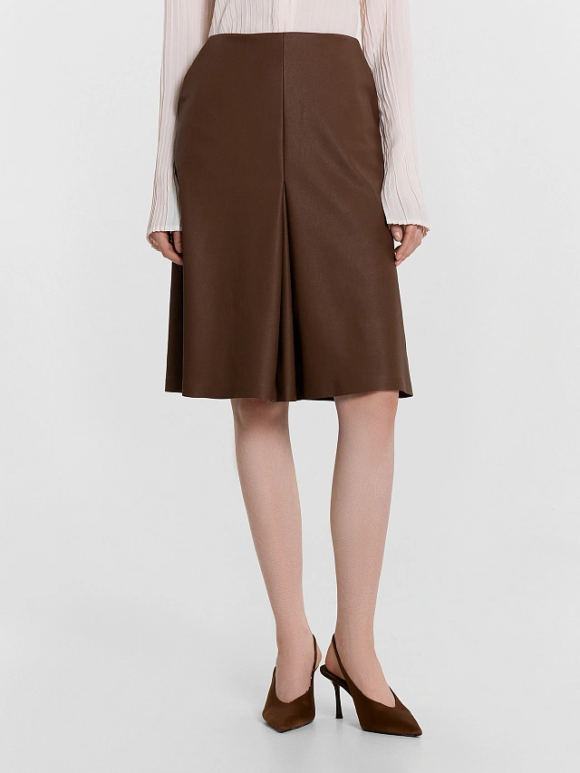 Юбка женская коричневая - 2