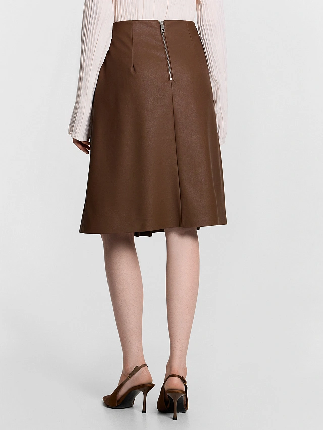 Юбка женская коричневая - 3
