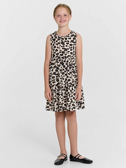 картинка Платье для девочек леопардовое  от известного бренда одежды для девочек Mark Formelle