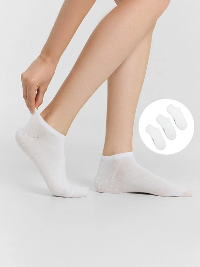 картинка Носки женские белые в наборе, 3 шт от магазина стильной одежды Mark Formelle