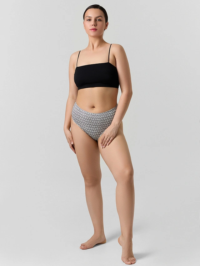 Трусы слипы женские с принтом пейсли - 3