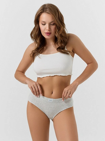 Трусы слипы женские серые