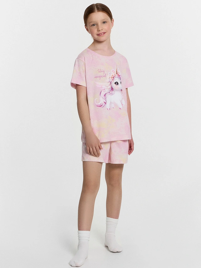 КОМПЛЕКТ ДЛЯ ДЕВОЧЕК (ФУТБОЛКА, ШОРТЫ) - 1