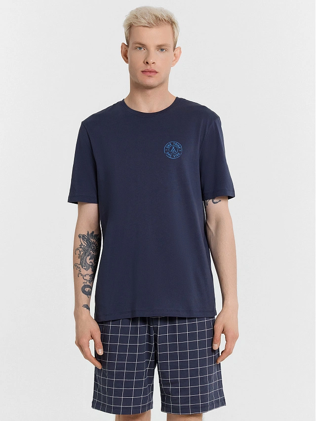 Комплект домашний мужской: футболка и шорты - 3