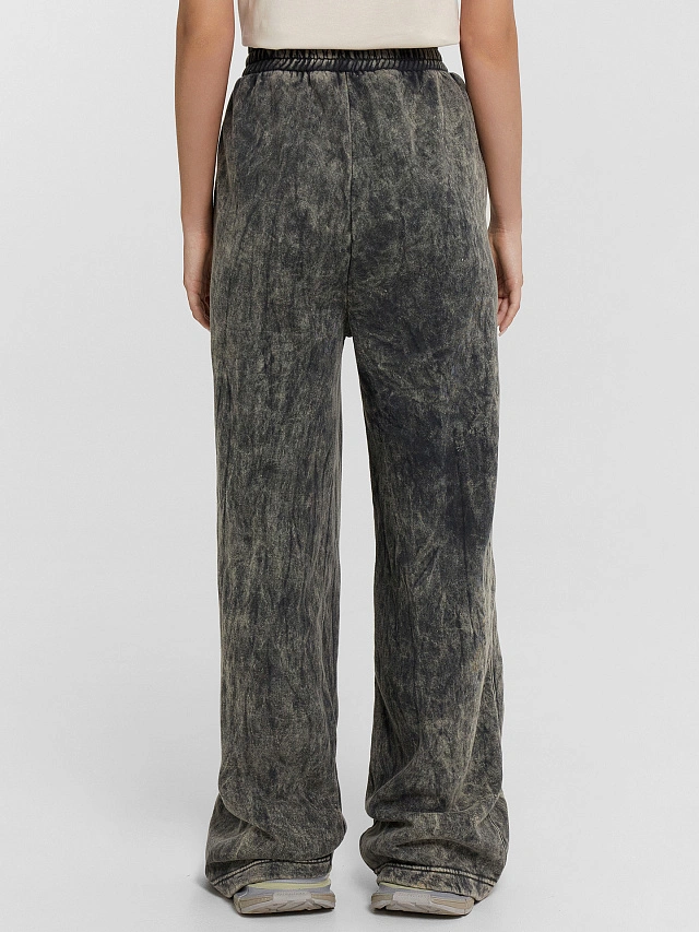 Брюки женские черные с обработкой эйсид - 3