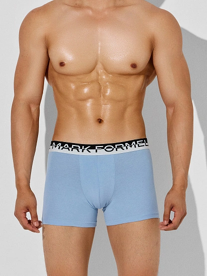 картинка Трусы боксеры мужские голубые  от магазина мужской одежды Mark Formelle