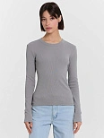 Лонгслив женский серый