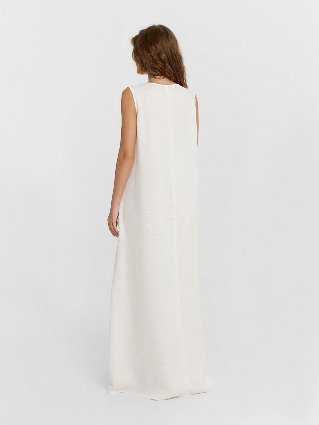 Платье женское молочное - 3