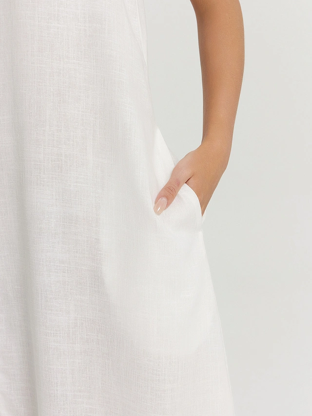 Платье женское молочное - 6