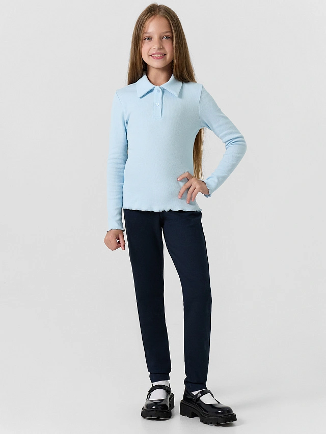 Брюки для девочек синие - 3