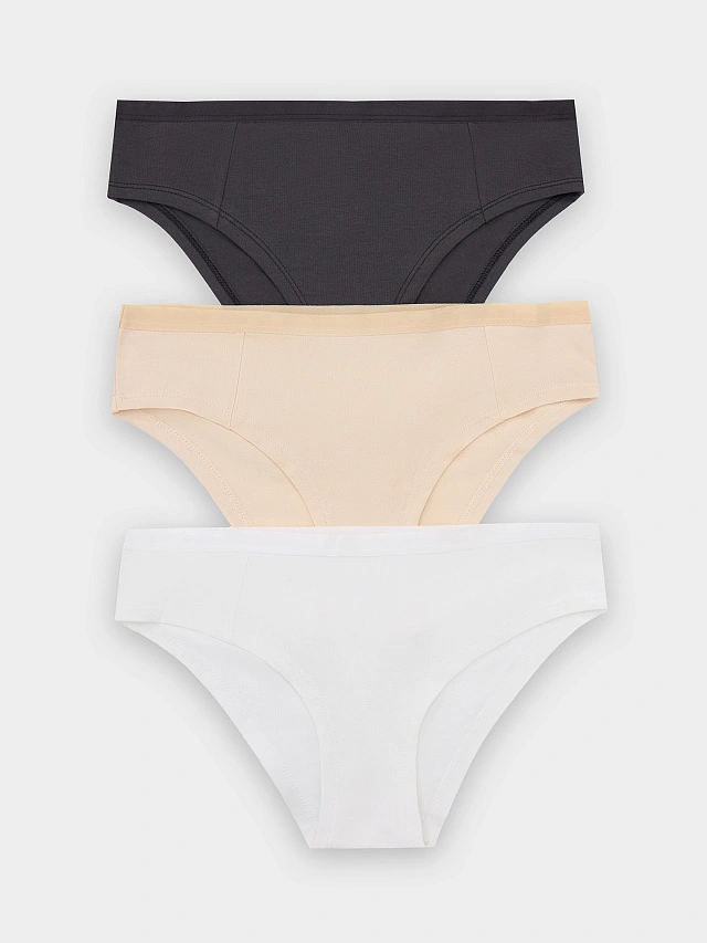 Трусы слипы женские в наборе, 3 шт - 8