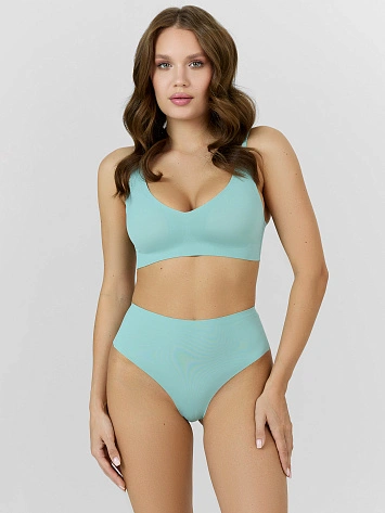 Трусы бразилиана женские голубые