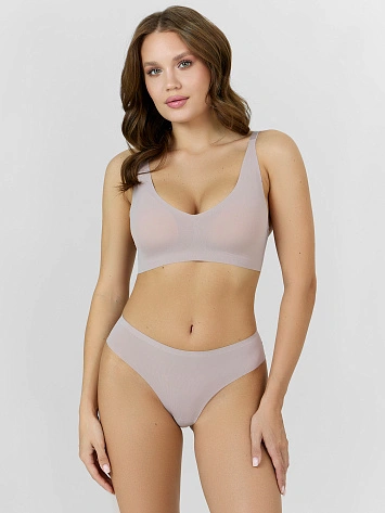 Трусы слипы женские бежевые