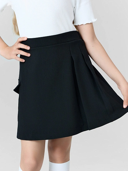 картинка Юбка для девочек черная от известного бренда одежды для девочек Mark Formelle