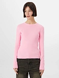 Лонгслив женский розовый