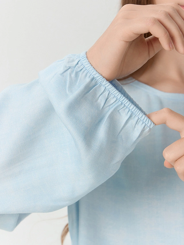 Платье для девочек голубое - 5