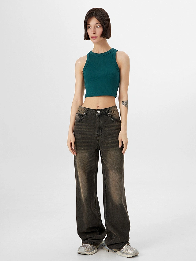 Топ женский зеленый - 3