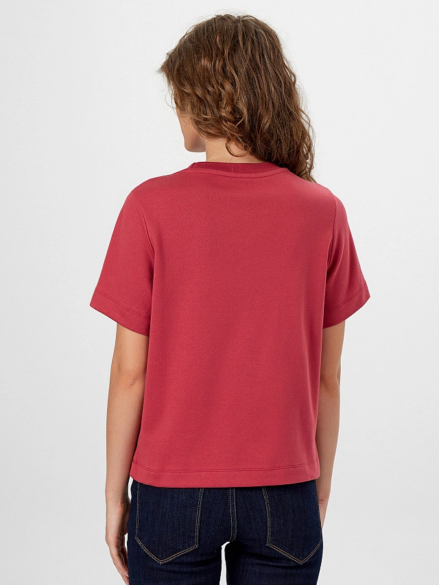 Футболка женская красная - 2