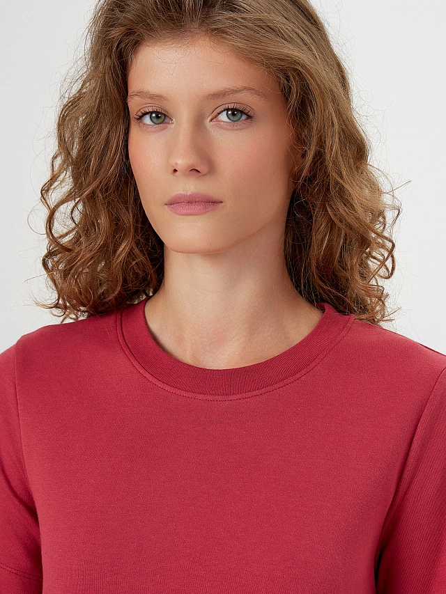 Футболка женская красная - 4