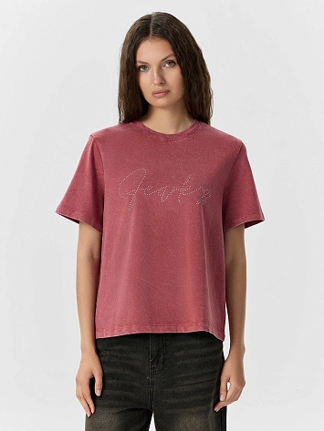 Футболка женская терракотовая