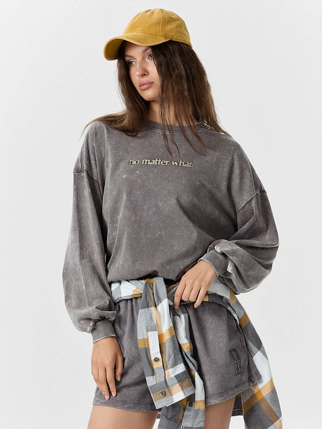 Шорты женские серы с обработкой эйсид - 6