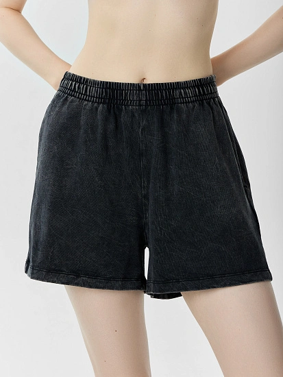 картинка Шорты женские серые с обработкой эйсид от магазина стильной одежды Mark Formelle