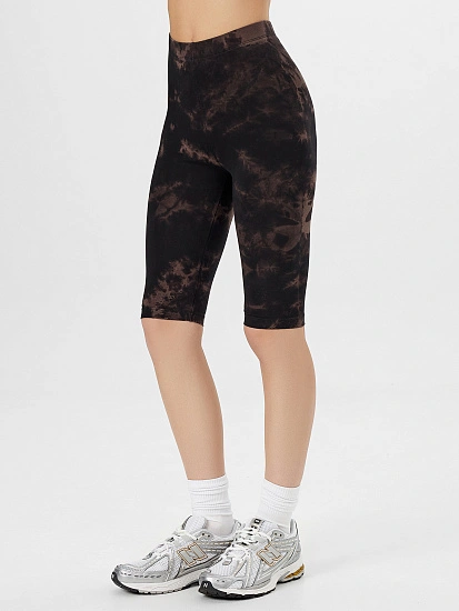 картинка Велосипедки женские черные с принтом  от магазина стильной одежды Mark Formelle