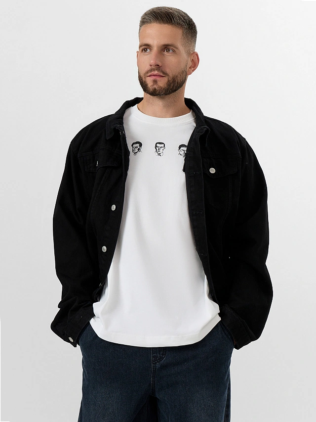 Футболка мужская белая с принтом - 6