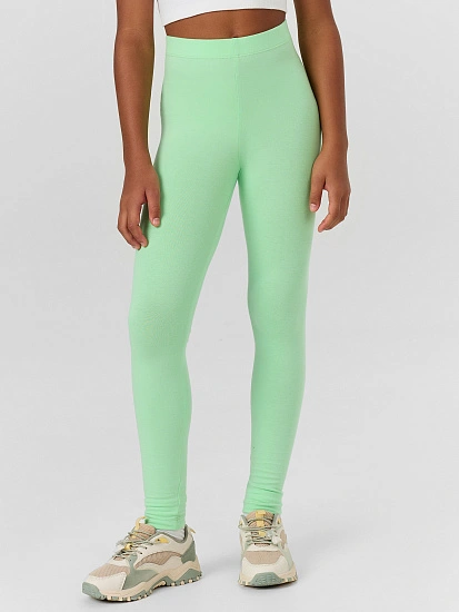 картинка Леггинсы для девочек салатовые  от известного бренда одежды для девочек Mark Formelle