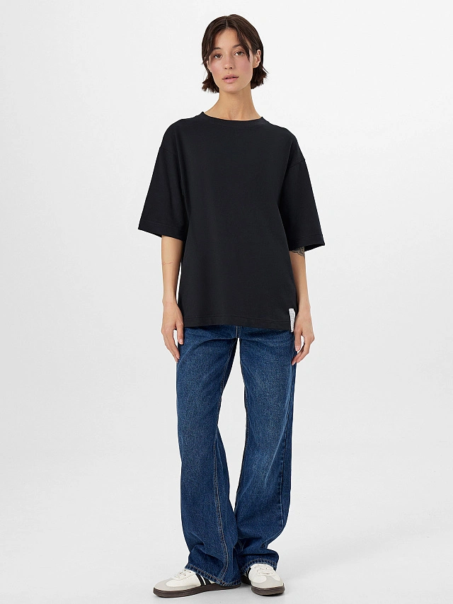 Футболка женская черная - 3