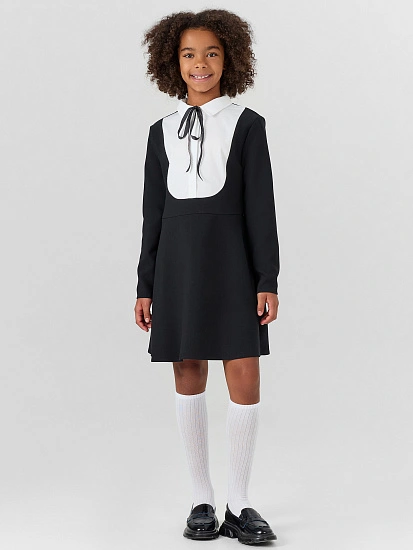 картинка Платье для девочек черное  от известного бренда одежды для девочек Mark Formelle