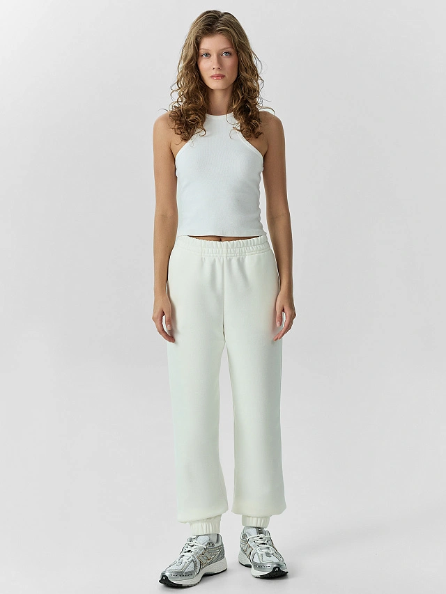 Брюки женские кремовые - 3