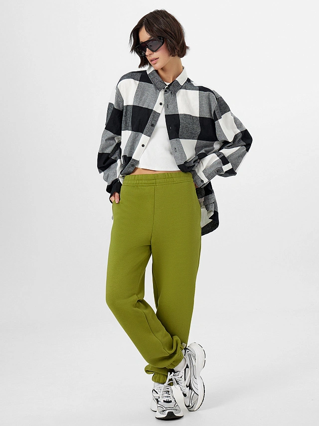 Брюки женские зеленые - 6