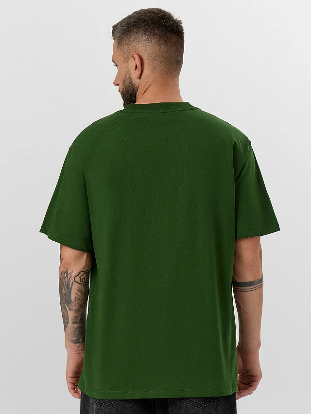 Футболка мужская зеленая - 2