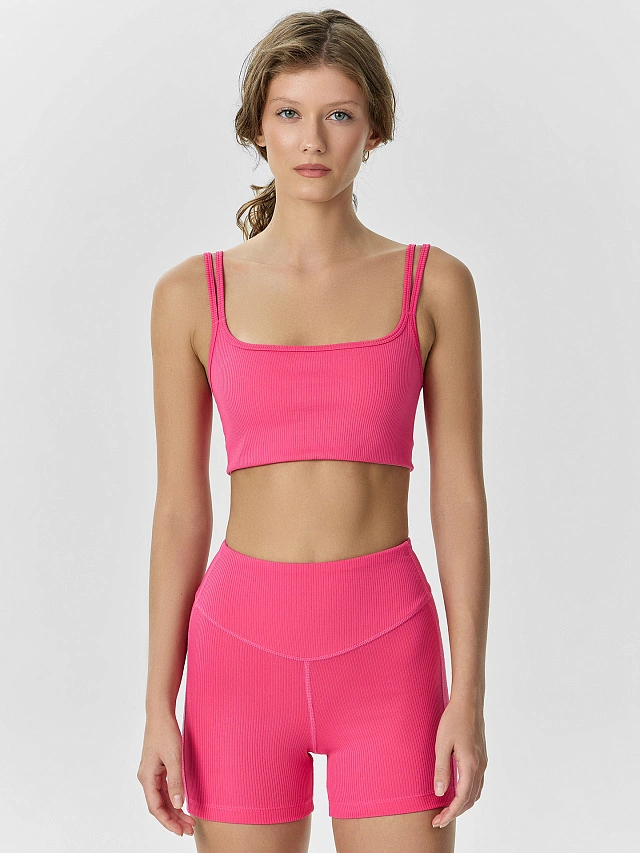 Топ женский спортивный розовый - 2