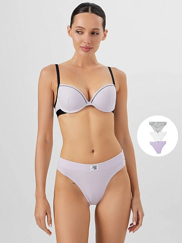 Трусы слипы женские в наборе, 3 шт