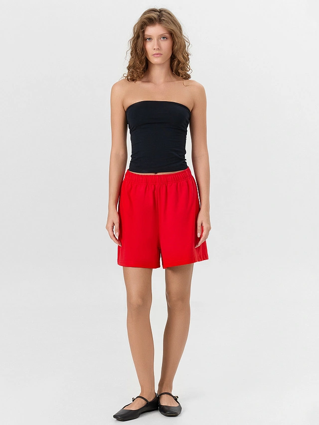 Шорты женские красные - 3