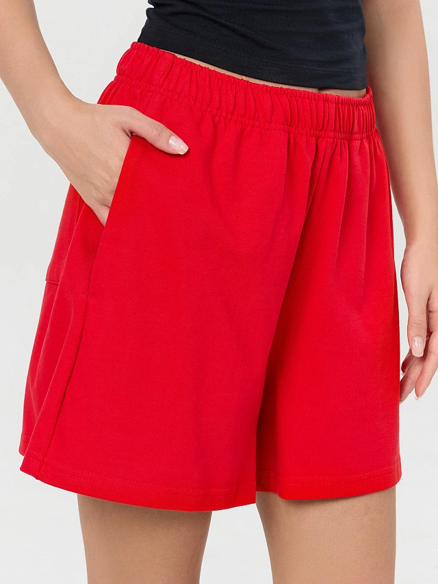 Шорты женские красные - 4