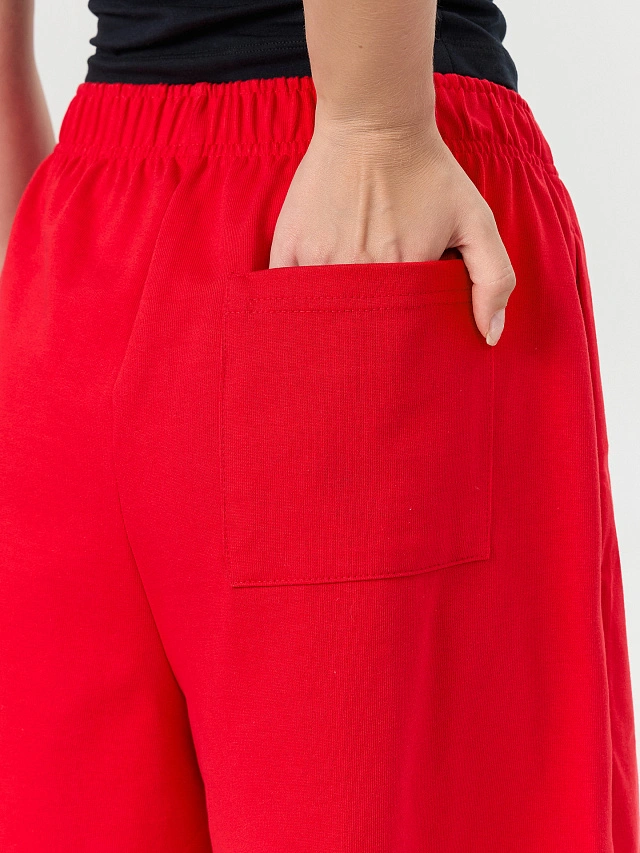 Шорты женские красные - 5