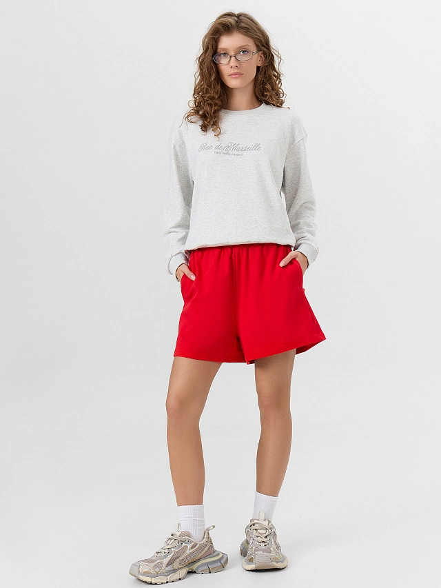 Шорты женские красные - 7