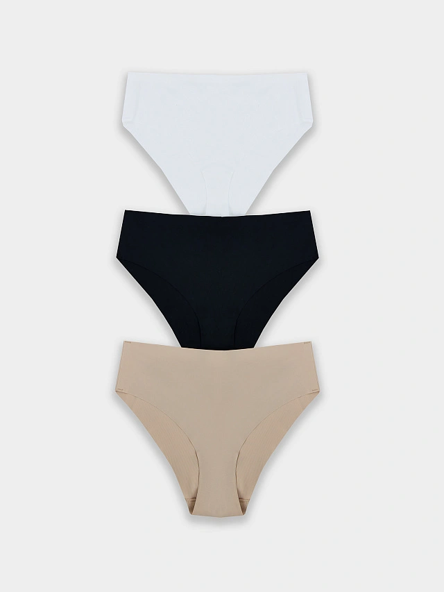 Трусы макси женские бесшовные в наборе, 3 шт - 7