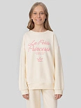 Свитшот для девочек бежевый с надписью "La petite Princesse"