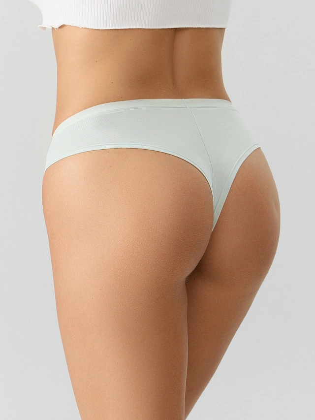 Трусы бразилиана женские голубые - 4