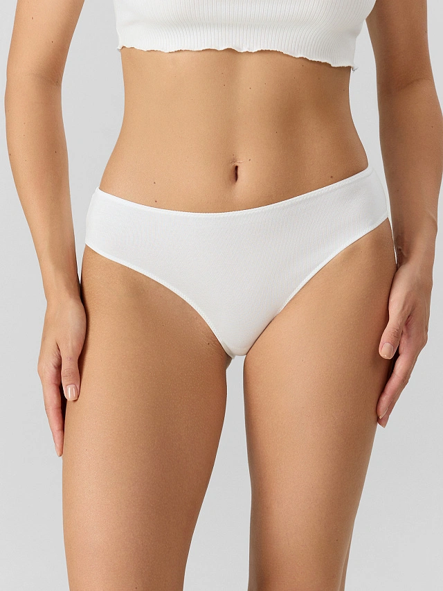 Трусы слипы женские белые - 3