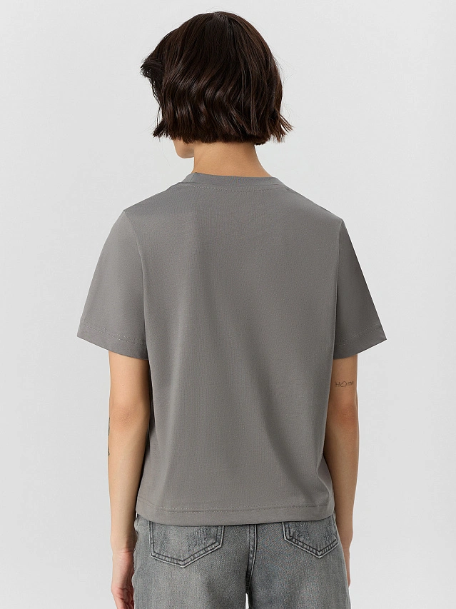 Футболка женская серая - 4