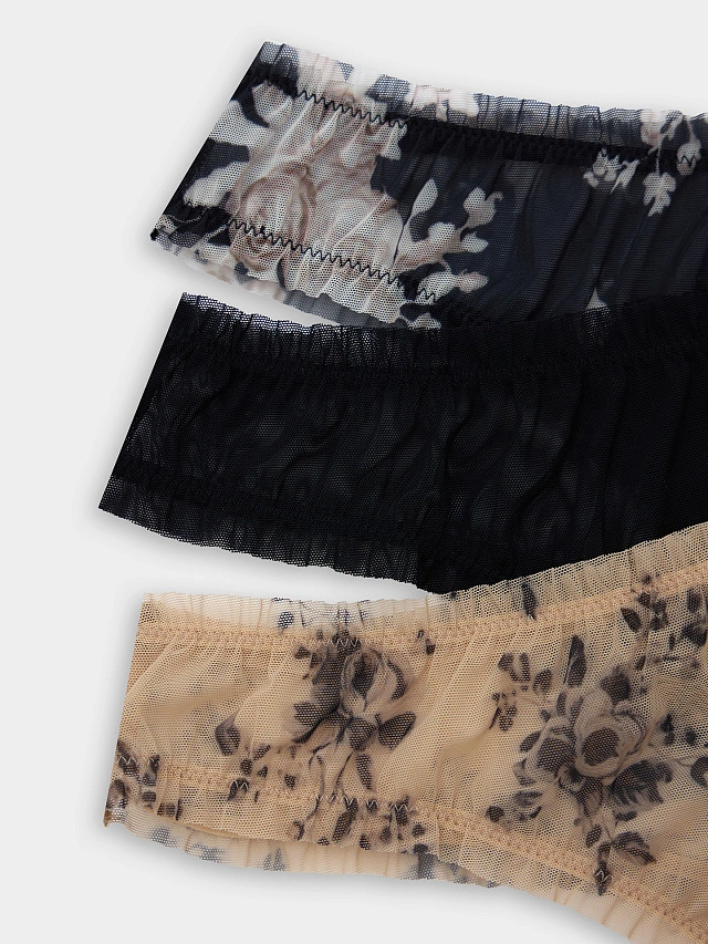 Трусы бразилиана женские в наборе, 3 шт - 3