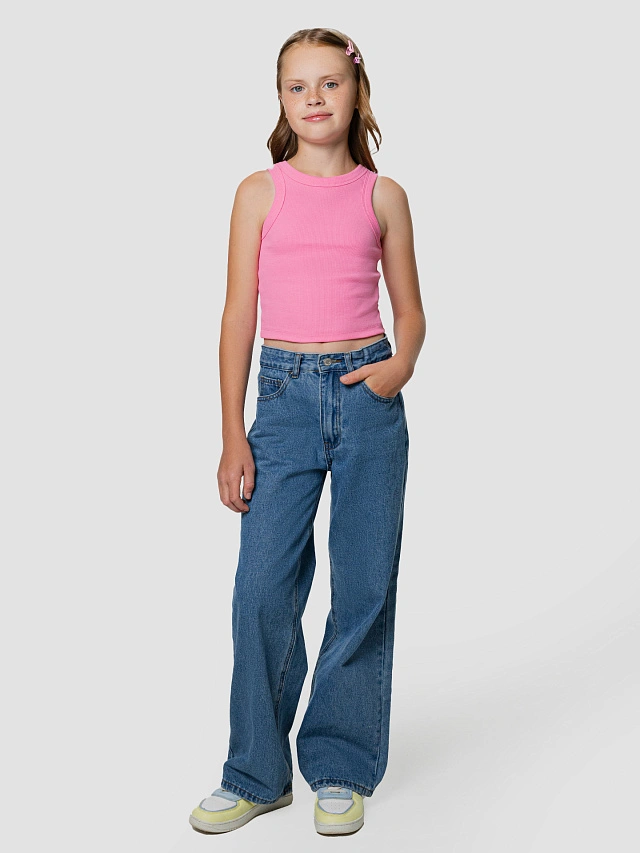 Топ для девочек розовый - 4