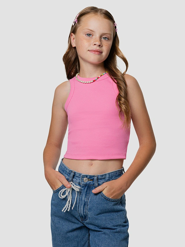 Топ для девочек розовый - 6